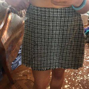 Tweed Black and White Skirt